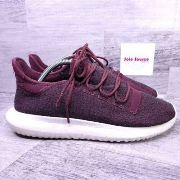 Adidas Originals Tubular Shadow Legacy Running Sneaker Maroon Red Men's sz 8.5 - Picture 1 of 8